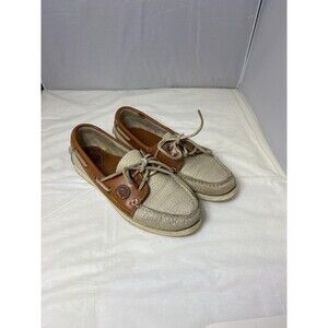 Vintage Dooney & Bourke all leather boat shoes flats loafers US 7 fisherman Core